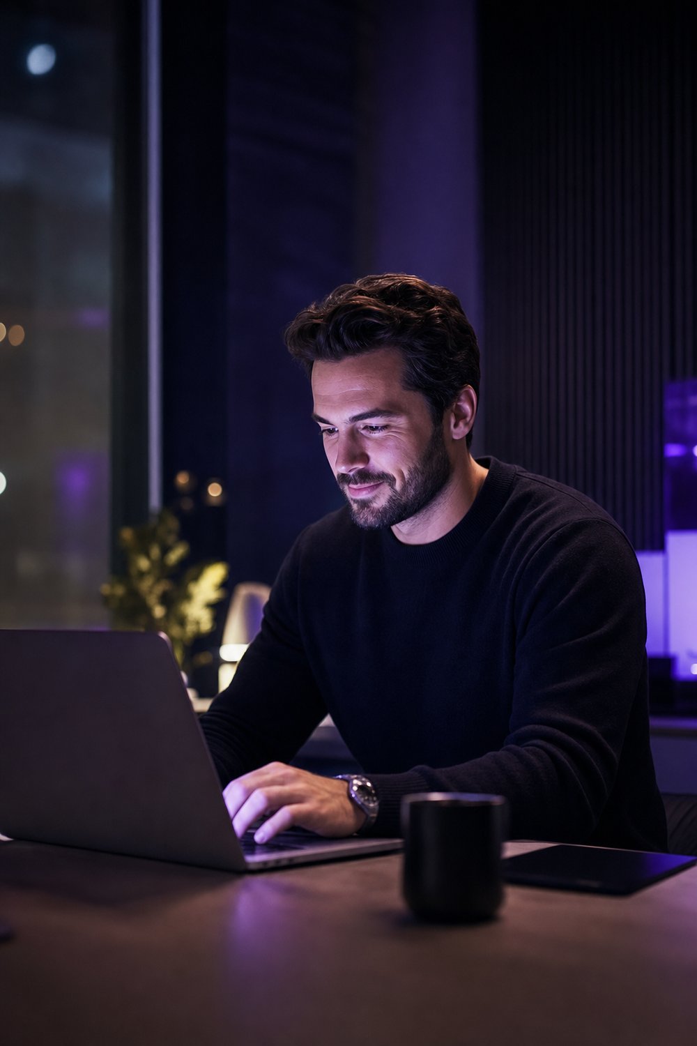 Entrepreneur qui pilote sa machine à ADS